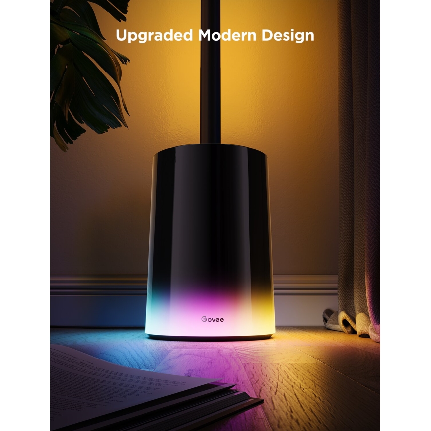 Govee - LED Lampa podłogowa ściemnialna Smart MATTER LED RGBICWW 2200-6500K Wi-Fi + zdalne sterowanie