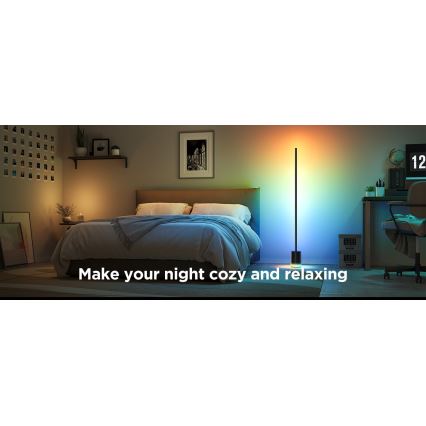 Govee - LED Lampa podłogowa ściemnialna Smart MATTER LED RGBICWW 2200-6500K Wi-Fi + zdalne sterowanie
