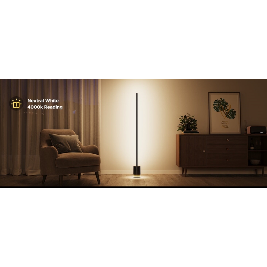 Govee - LED Lampa podłogowa ściemnialna Smart MATTER LED RGBICWW 2200-6500K Wi-Fi + zdalne sterowanie