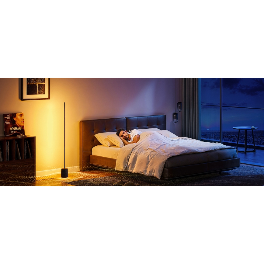 Govee - LED Lampa podłogowa ściemnialna z głośnikiem Pro RGBICWW 2200-6500K Wi-Fi + zdalne sterowanie