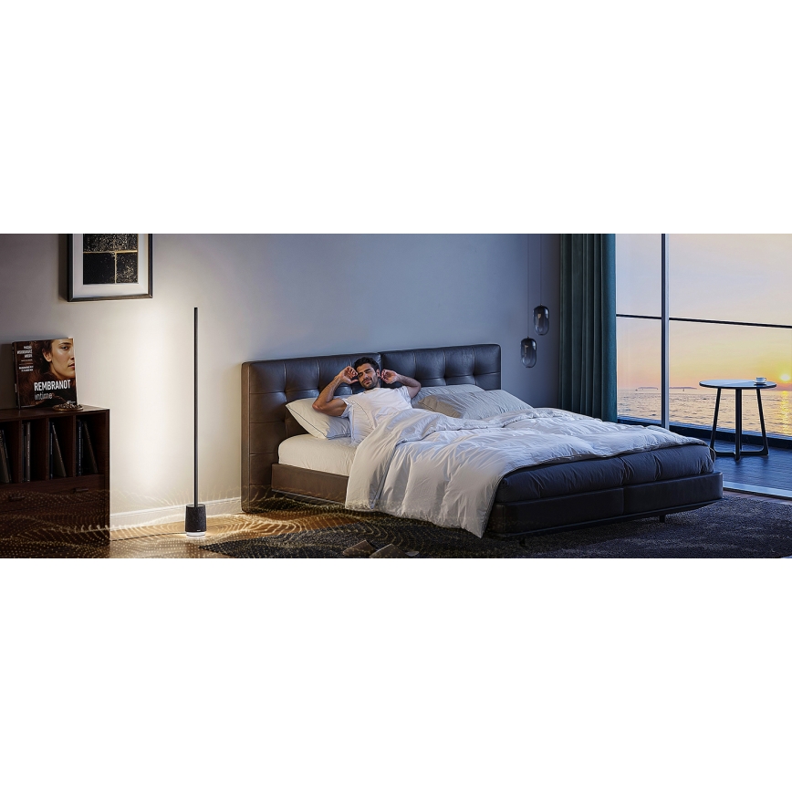 Govee - LED Lampa podłogowa ściemnialna z głośnikiem Pro RGBICWW 2200-6500K Wi-Fi + zdalne sterowanie