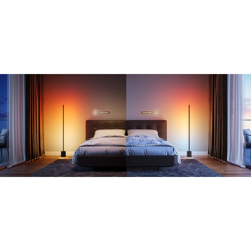 Govee - LED Lampa podłogowa ściemnialna z głośnikiem Pro RGBICWW 2200-6500K Wi-Fi + zdalne sterowanie