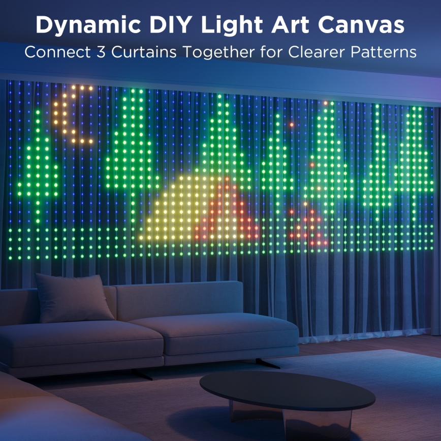 Govee - LED RGB Ściemnialny zewn. ozdobny łańcuch LED/15W/230V IP65 Wi-Fi