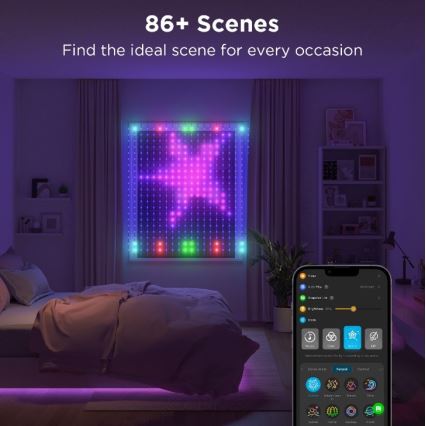 Govee - LED RGB Ściemnialny zewn. ozdobny łańcuch LED/15W/230V IP65 Wi-Fi
