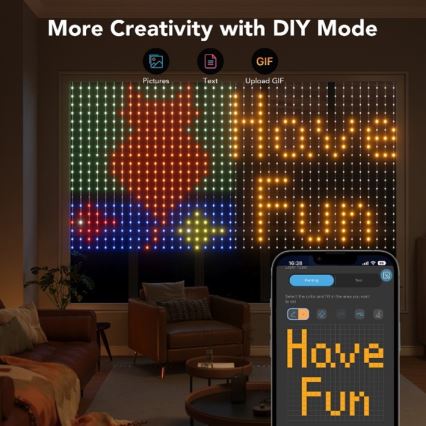 Govee - LED RGB Ściemnialny zewn. ozdobny łańcuch LED/15W/230V IP65 Wi-Fi