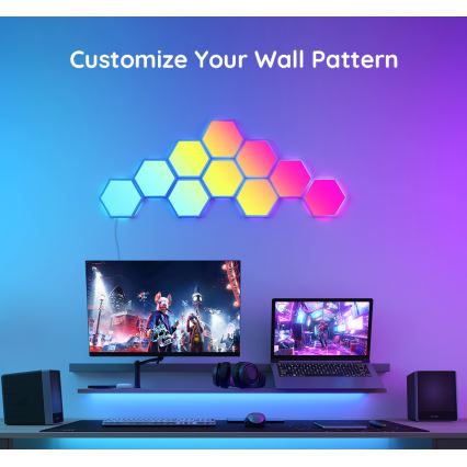 Govee - Zestaw przedłużający 2x LED RGB Ściemnialny panel LED/7,2W/230V Wi-Fi