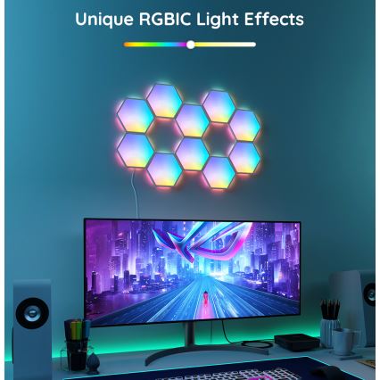 Govee - Zestaw przedłużający 2x LED RGB Ściemnialny panel LED/7,2W/230V Wi-Fi