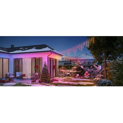 Govee - LED RGBIC Łańuch zewnetrzy Smart sople 10m Wi-Fi Matter IP65