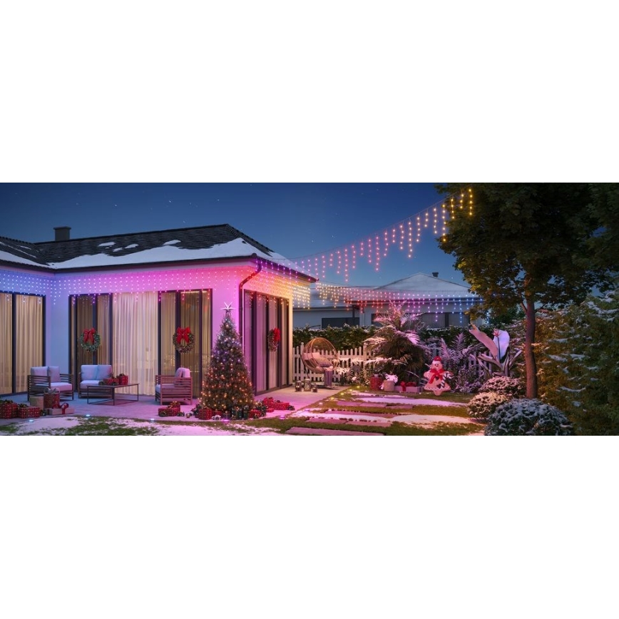 Govee - LED RGBIC Łańuch zewnetrzy Smart sople 10m Wi-Fi Matter IP65