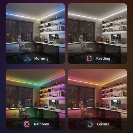 Govee - LED RGBICW Taśma ściemnialna COB 3780 diod 3m Wi-Fi Matter