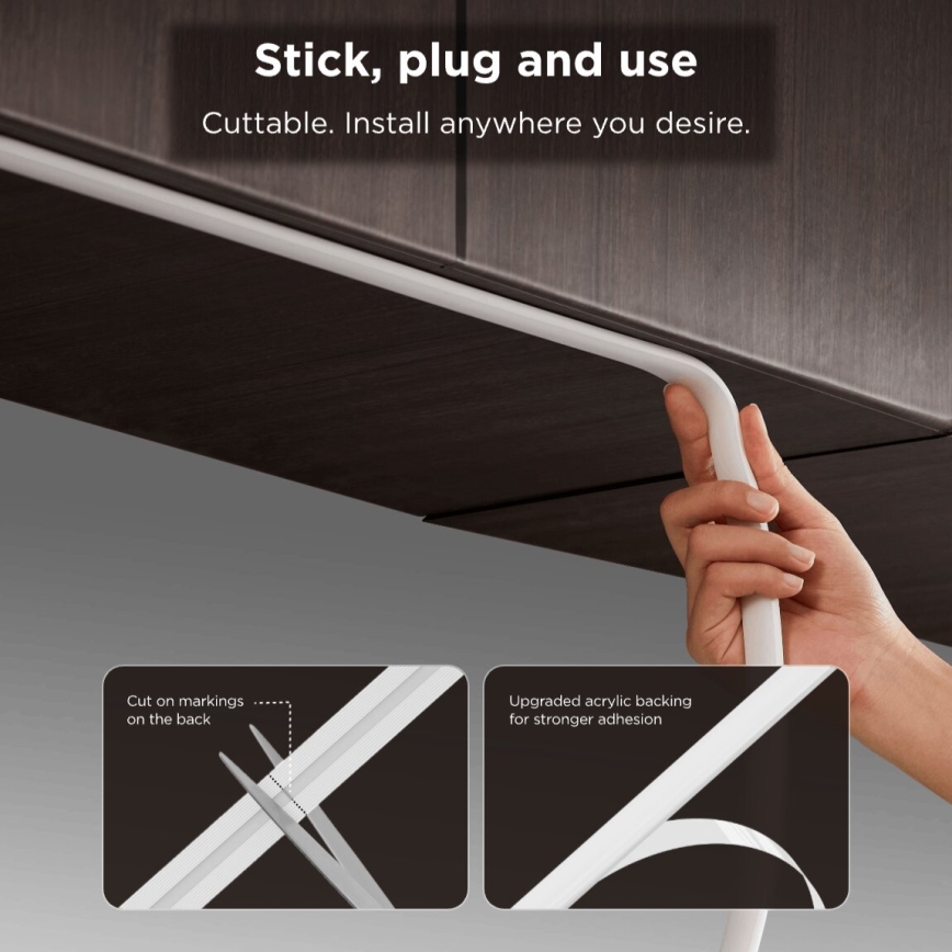 Govee - LED RGBICW Taśma ściemnialna COB 3780 diod 3m Wi-Fi Matter