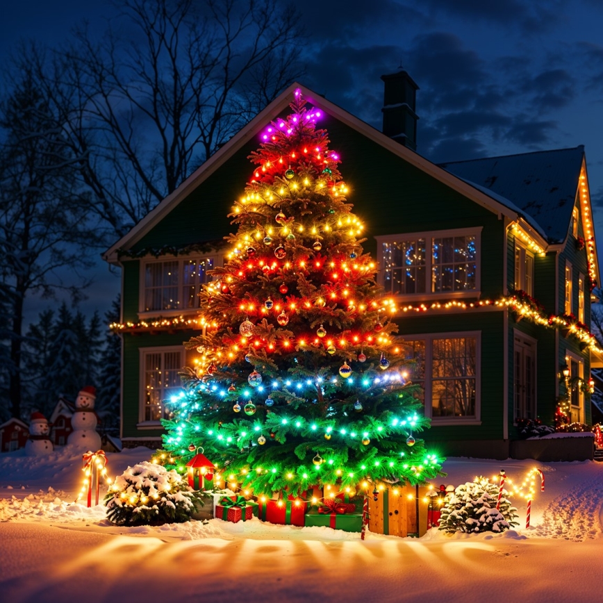 Govee - LED RGBICW Zewnętrzny łańcuch świąteczny 2700-6500K 20m Wi-Fi Matter IP66