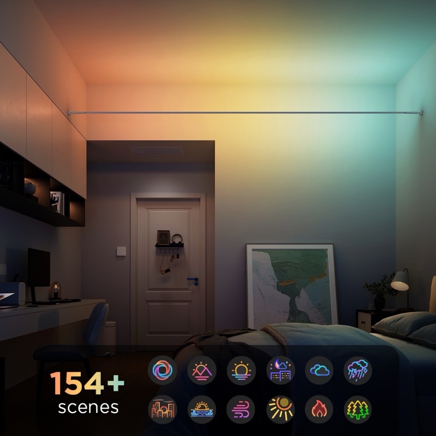 Govee - LED RGBICWW Podwieszana taśma LED/36W/24V 4m Skyline Matter Wi-Fi