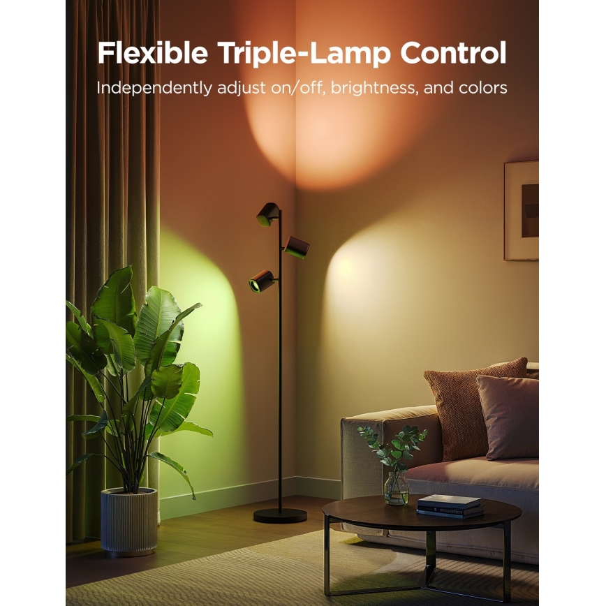 Govee - LED RGBICWW ściemnialna lampa stojąca TREE MATTER LED/48W/230V Wi-Fi