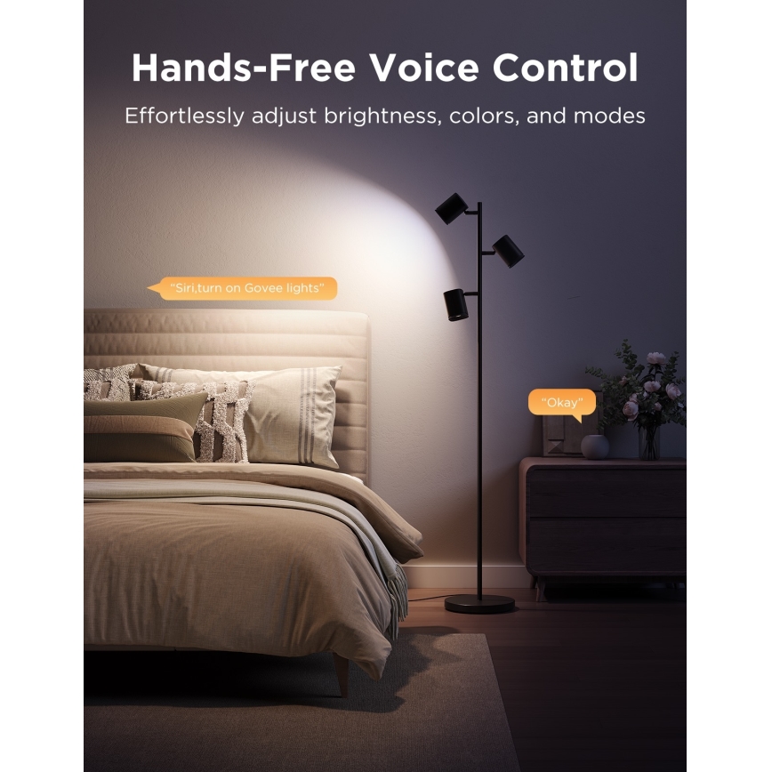 Govee - LED RGBICWW ściemnialna lampa stojąca TREE MATTER LED/48W/230V Wi-Fi