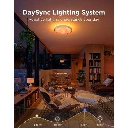 Govee - LED RGBICWW ściemnialna lampa sufitowa LED/55W/230V Ø 53 cm Matter Wi-Fi