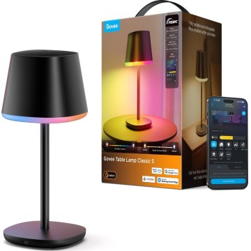 Govee - LED RGBICWW Ściemniana lampa stołowa CLASSIC MATTER LED/10W/5V 4800mAh Wi-Fi