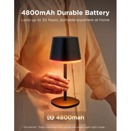 Govee - LED RGBICWW Ściemniana lampa stołowa CLASSIC MATTER LED/10W/5V 4800mAh Wi-Fi