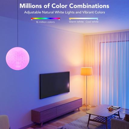 Govee - ściemnialna żarówka LED RGBWW Smart MATTER E27/9W/230V 2700-6500K Wi-Fi