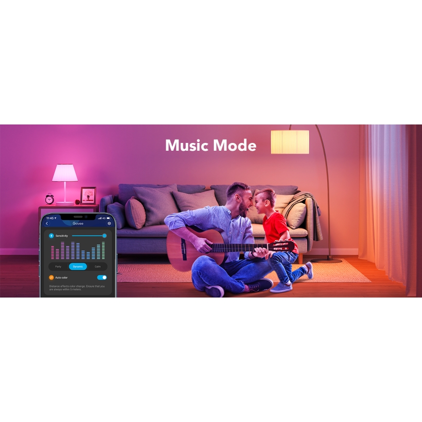 Govee - LED RGBWW Żarówka ściemnialna Smart E27/12W/230V 2700-6500K Wi-Fi