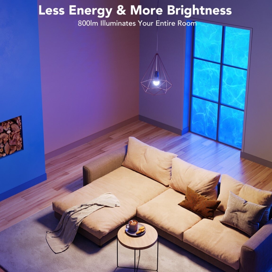 Govee - LED RGBWW Żarówka ściemnialna Smart E27/9W/230V 2700-6500K Wi-Fi