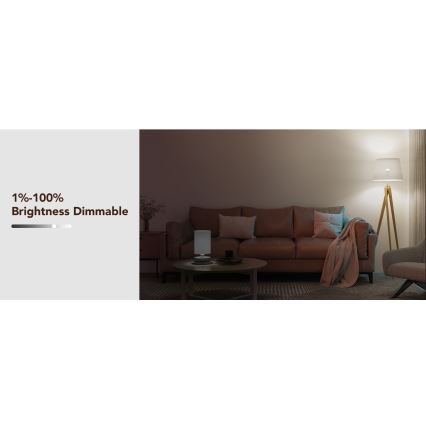Govee - LED RGBWW Żarówka ściemnialna Smart E27/9W/230V 2700-6500K Wi-Fi