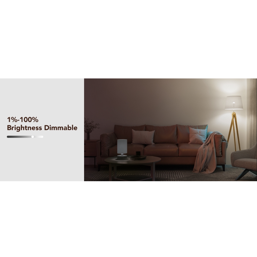 Govee - LED RGBWW Żarówka ściemnialna Smart E27/9W/230V 2700-6500K Wi-Fi