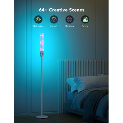 Govee - LED Ściemnialna lampa podłogowa CYLINDER SMART RGBICWW 2200-6500K