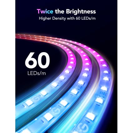 Govee - M1 PRO PREMIUM Inteligentna RGBICW+ LED listwa przedłużająca 1m Wi-Fi Matter