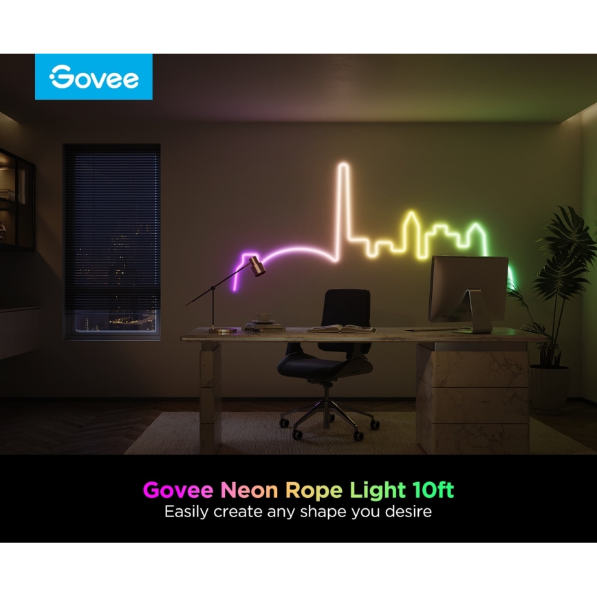 Govee - Neon 2 MATTER giętka taśma LED 3m RGBIC Wi-Fi