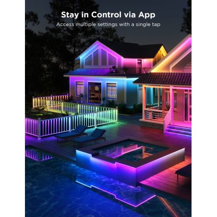 Govee - Outdoor Pro SMART RGBICWW Zewnętrzna taśma LED 10m 2700-6500K Wi-Fi IP65