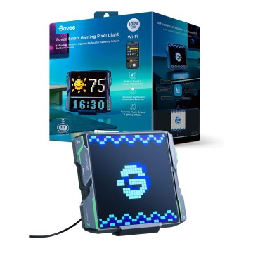 Govee - Pixel Oświetlenie 1024 LED Panel Matter LED/12W/12V Wi-Fi