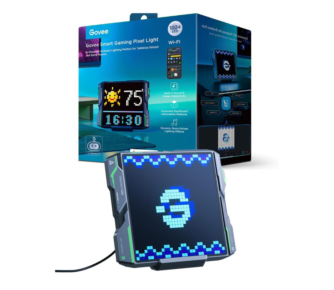 Govee - Pixel Oświetlenie 1024 LED Panel Matter LED/12W/12V Wi-Fi