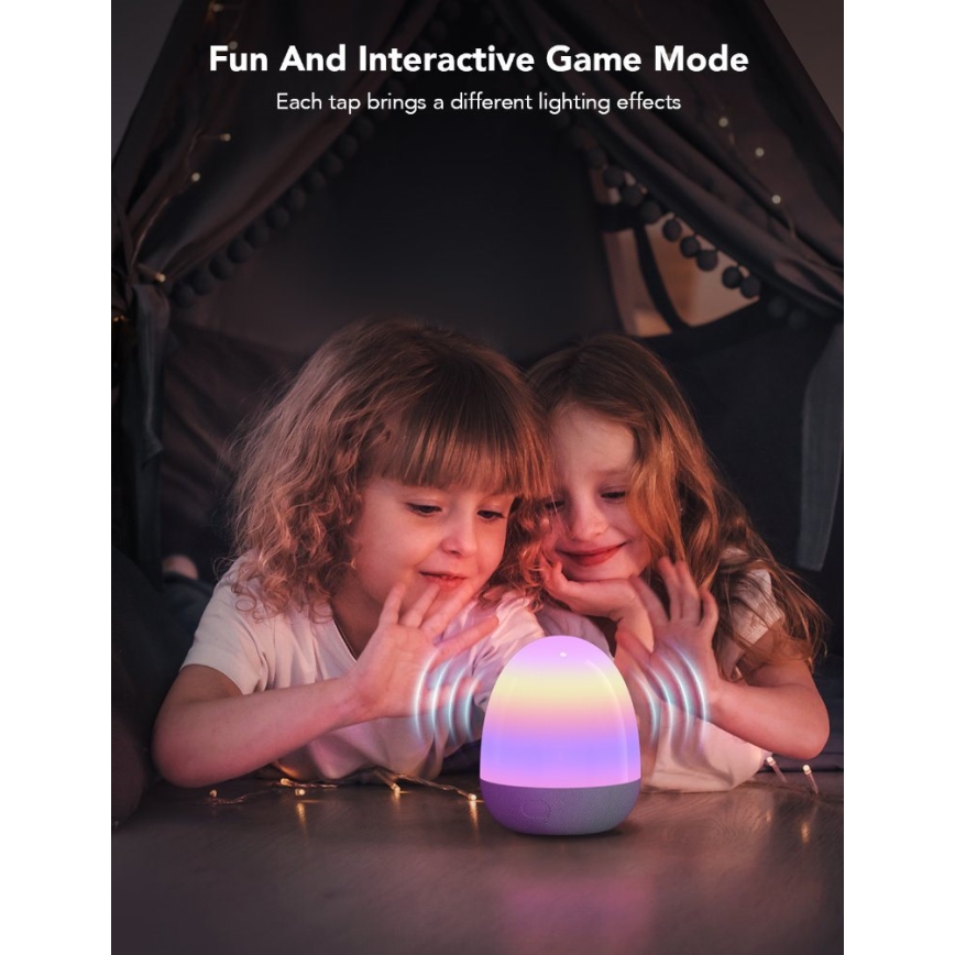 Govee - Inteligentna lampa LED RGBIC na noc z głośnikiem Wi-Fi