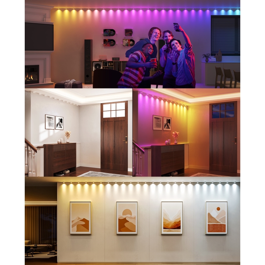 Govee - RGBIC LED Oprawa sznurkowa 5m Wi-Fi