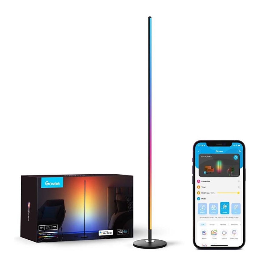 Govee - RGBICW Inteligentny Narożnik Floor Lamp Wi-Fi
