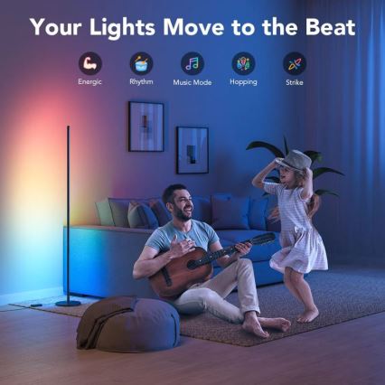 Govee - RGBICW Inteligentny Narożnik Floor Lamp Wi-Fi