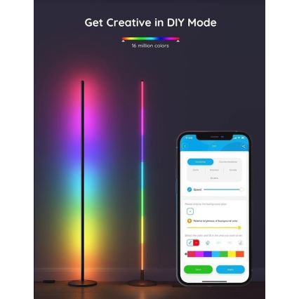 Govee - RGBICW Inteligentny Narożnik Floor Lamp Wi-Fi