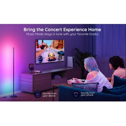 Govee - RGBICW Inteligentny Narożnik Floor Lamp Wi-Fi