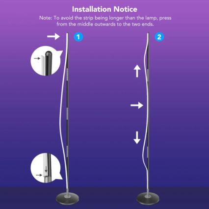 Govee - RGBICW Inteligentny Narożnik Floor Lamp Wi-Fi