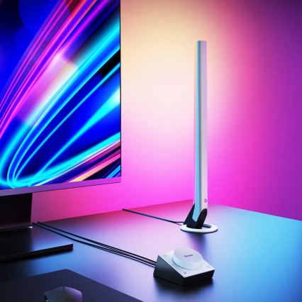 Govee - ZESTAW 2x Smart Gaming Wi-Fi LED RGBIC Panely + Smart Dual biały + pilot zdalnego sterowania