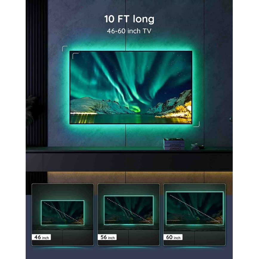 Govee - SMART podświetlenie LED RGB do telewizorów 46-60