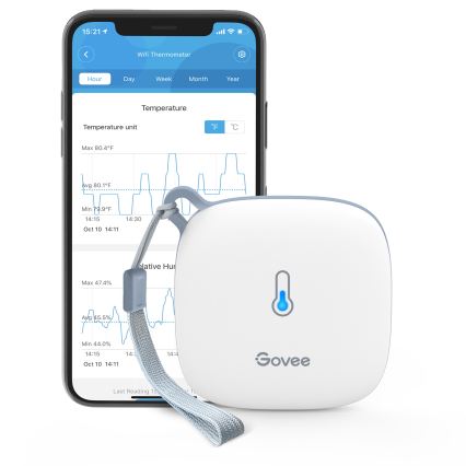 Govee - Termometr i higrometr 3xAAA Wi-Fi