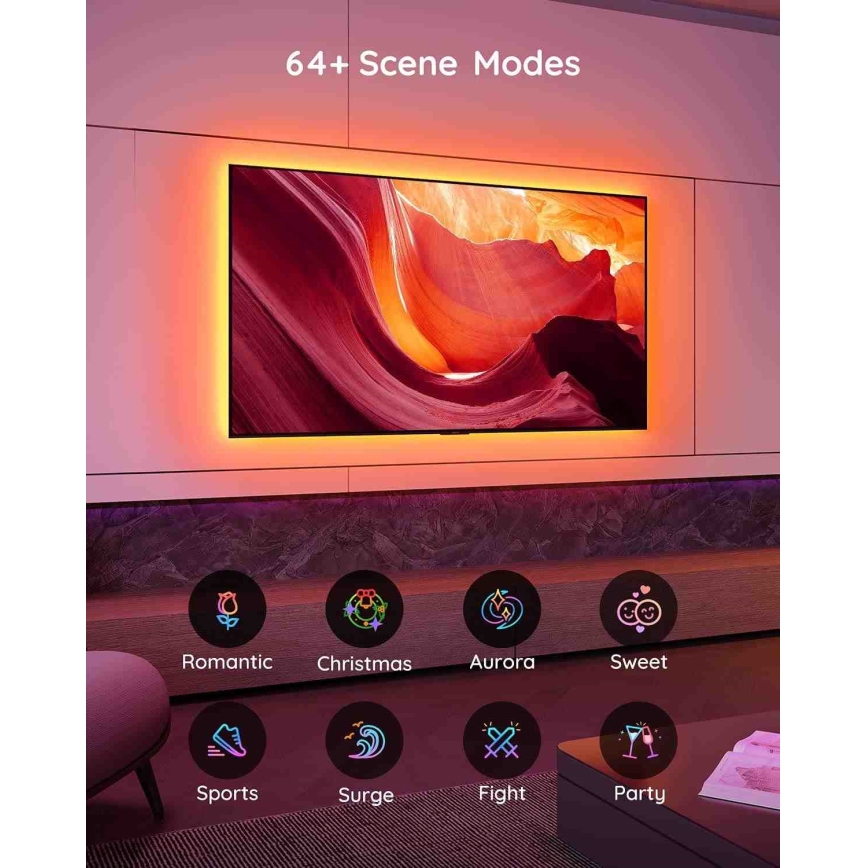 Govee - TV 46-60" SMART LED podświetlenie RGB + pilot zdalnego sterowania