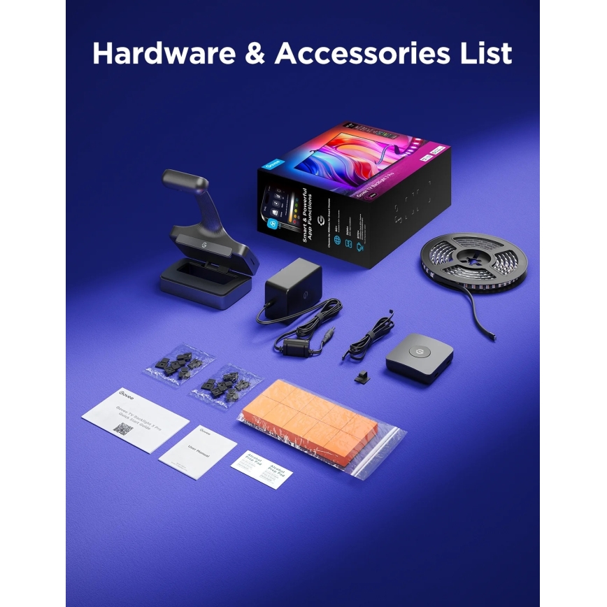 Govee - TV Backlight 3 Pro 55-65 Inteligentne podświetlenie LED RGBIC Wi-Fi