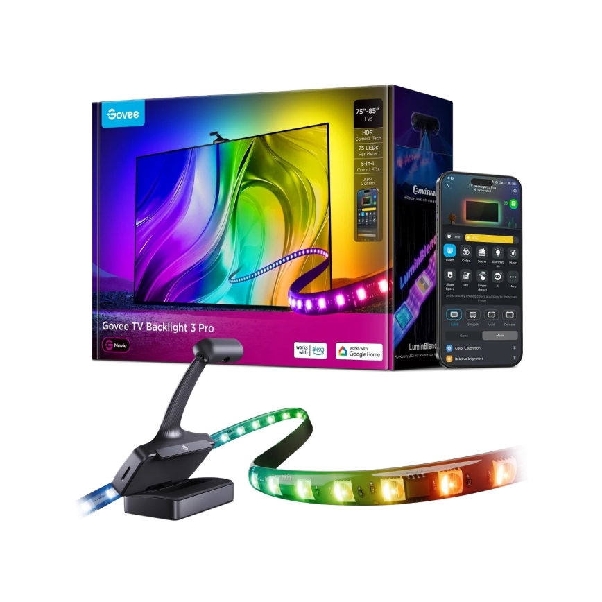 Govee - TV Backlight 3 Pro 75-85 SMART podświetlenie LED RGBIC z Wi-Fi