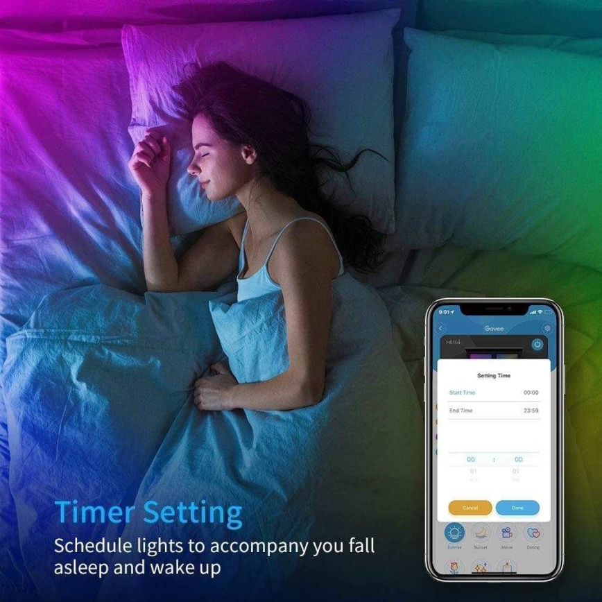 Govee - Wi-Fi RGB Inteligentna taśma LED 10m