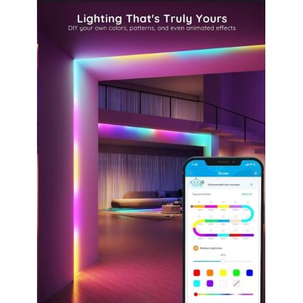 Govee - Wi-Fi RGBIC Inteligentna taśma PRO LED 5m