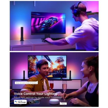 Govee - ZESTAW 2x Flow Plus SMART LED TV & Gaming - RGBICWW Wi-Fi