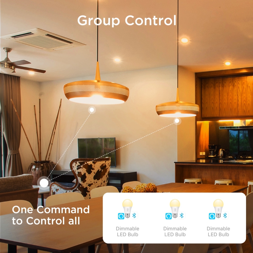 Govee - Zestaw 2x ściemnialna żarówka LED Smart MATTER A60 E27/9W/230V 2700-6500K Wi-Fi